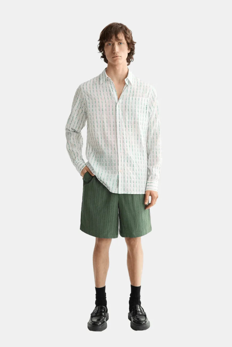 Fave - tonal striped regular fit bermuda shorts - Scotch & Soda