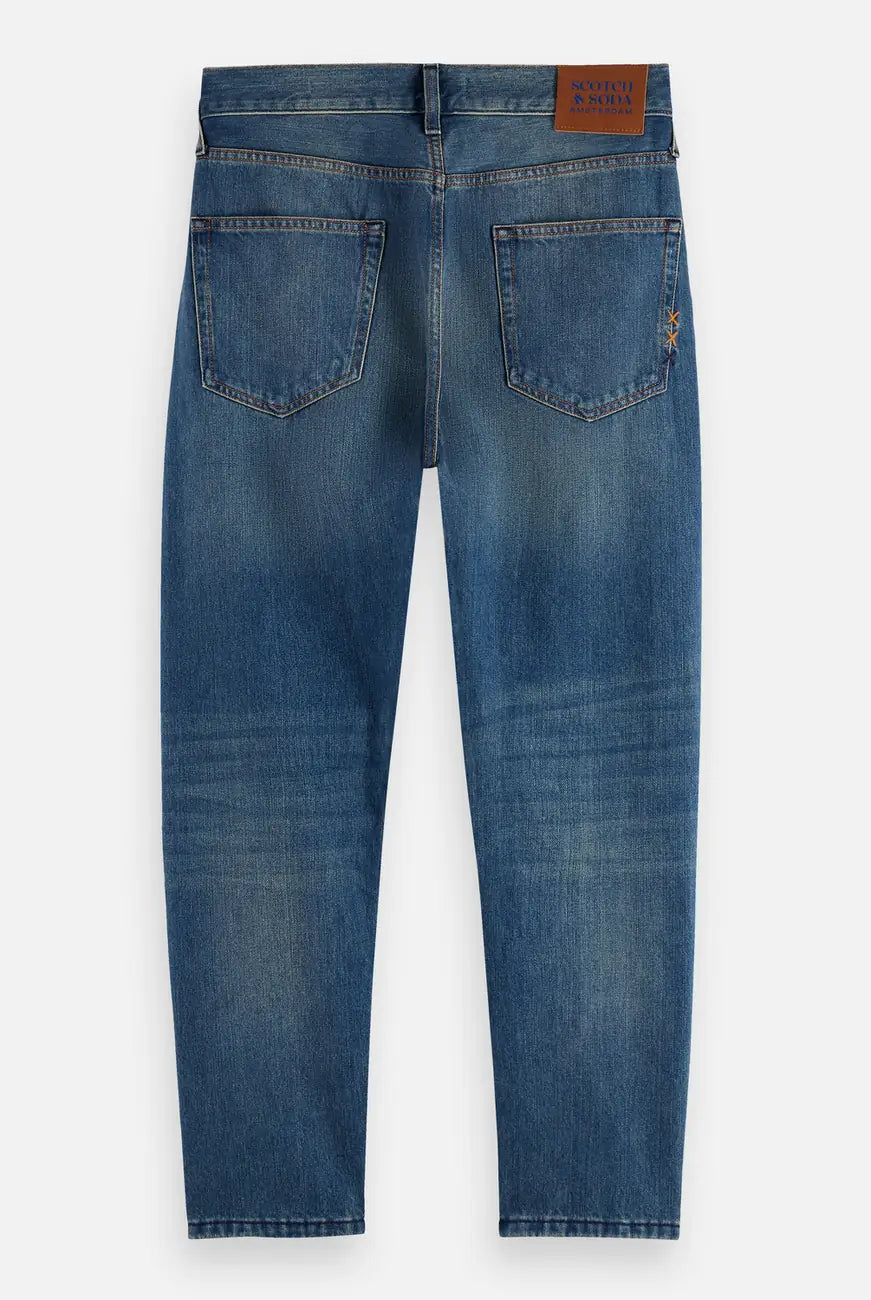 Loose Tapered Jean flat lay back view by Scotch & Soda