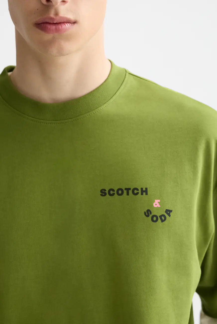 Loose Fit Artwork Tee detail view by Scotch & Soda