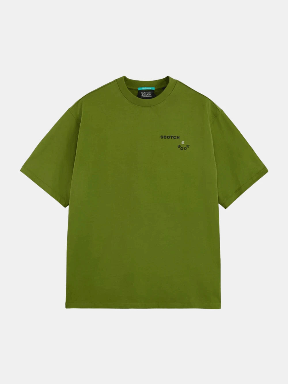 loose-fit-front-and-back-artwork-t-shirt front view by Scotch & Soda
