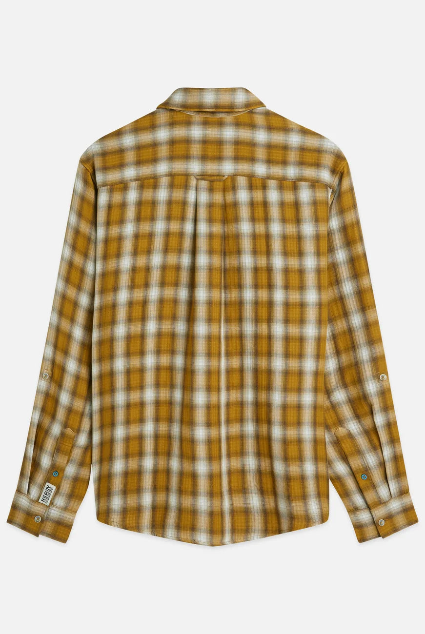 Double Cloth Check Relaxed Fit Shirt flat lay showing product details by Scotch & Soda