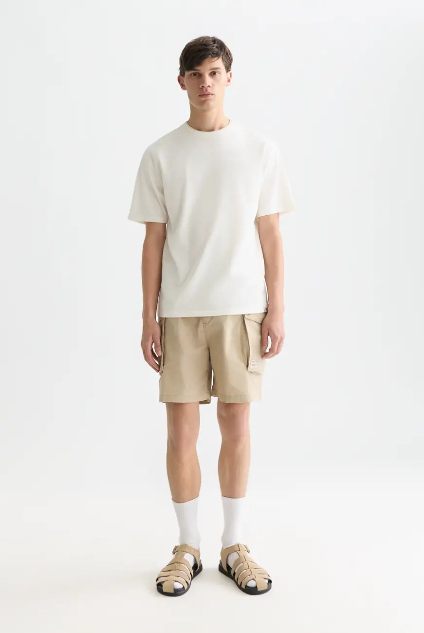 3 Crosses Garment Dyed Relaxed Fit T-shirt front view showing fit and finish by Scotch & Soda