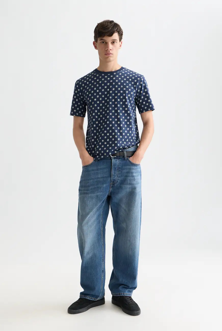 Micro-printed Regular-fit T-shirt front view showing fit and finish by Scotch & Soda