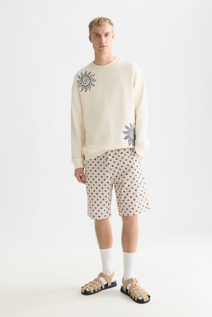 Embroidered Relaxed Fit Sweat-shirt front view showing fit and finish by Scotch & Soda