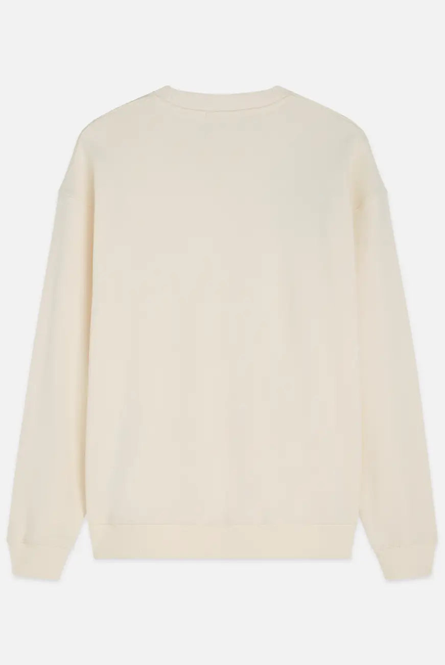 Embroidered Relaxed Fit Sweat-shirt back view showing fit and finish by Scotch & Soda