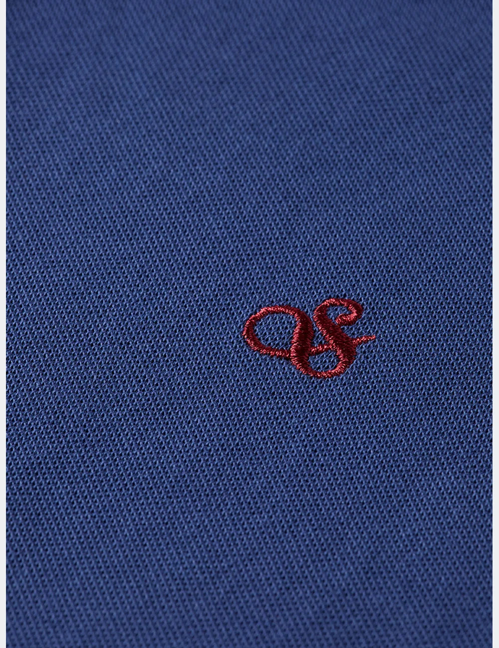 Seasonal Core Pique Chest Logo Polo full model shot showing overall fit and styling by Scotch & Soda