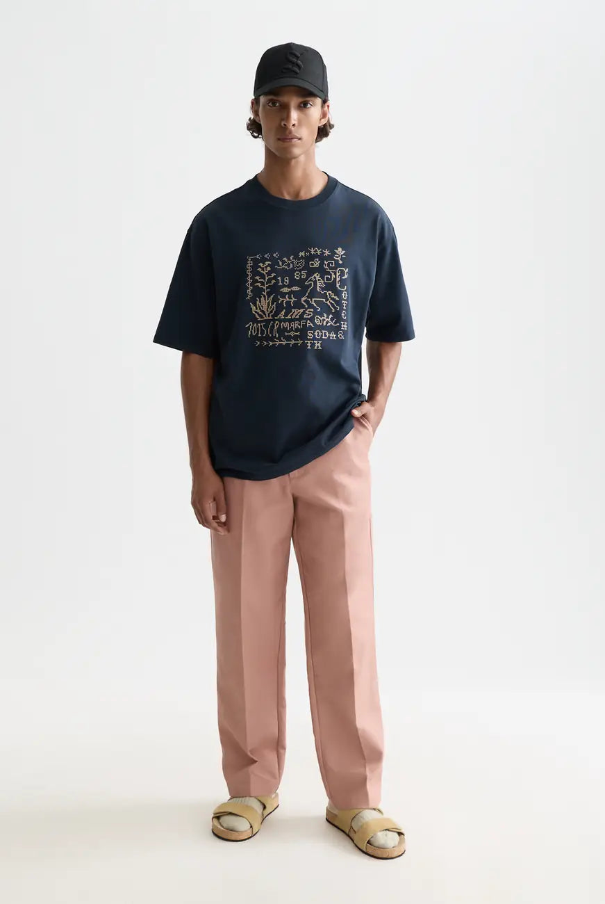 Otis Cotton-twill Relaxed Straight-fit Chino front view showing fit and finish by Scotch & Soda