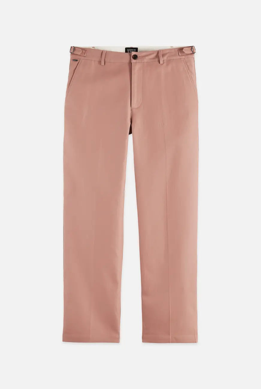 Otis Cotton-twill Relaxed Straight-fit Chino front view showing fit and finish by Scotch & Soda