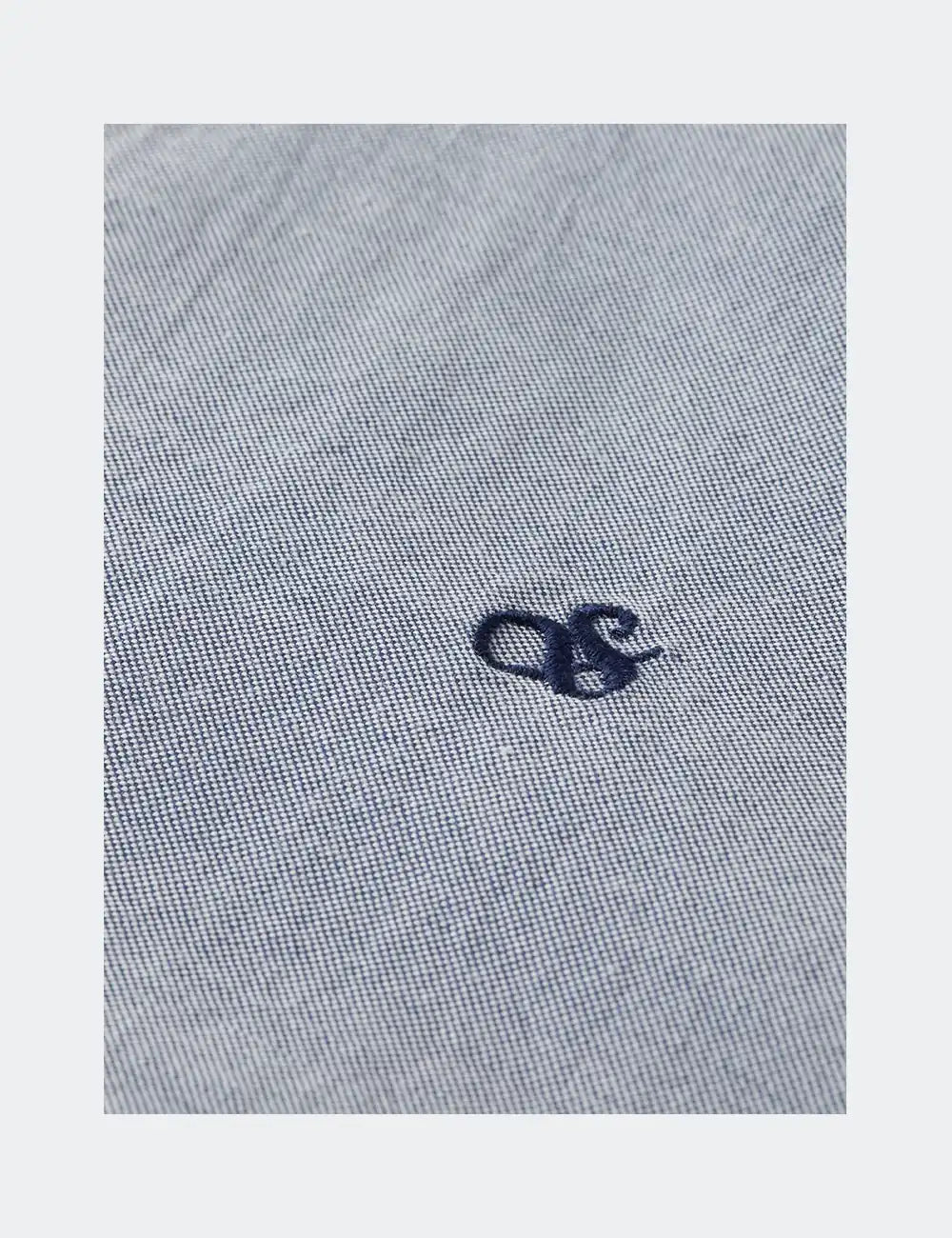 Seasonal Core Solid Oxford Regular-fit Shirt detail shot of fabric and craftsmanship by Scotch & Soda