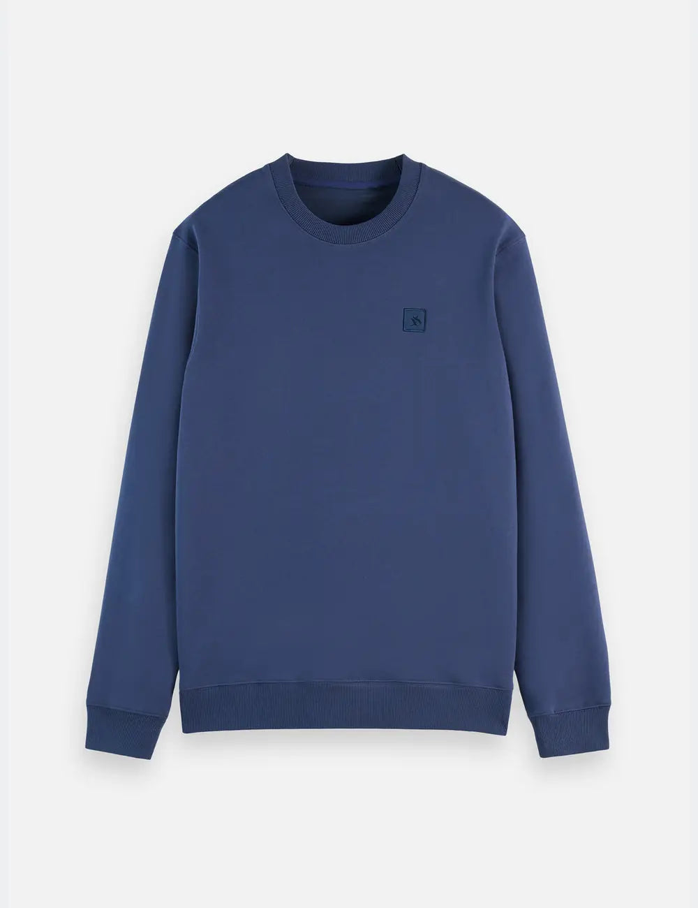 Seasonal Core Logo Badge Regular-fit Sweat-shirt front view showing fit and finish by Scotch & Soda