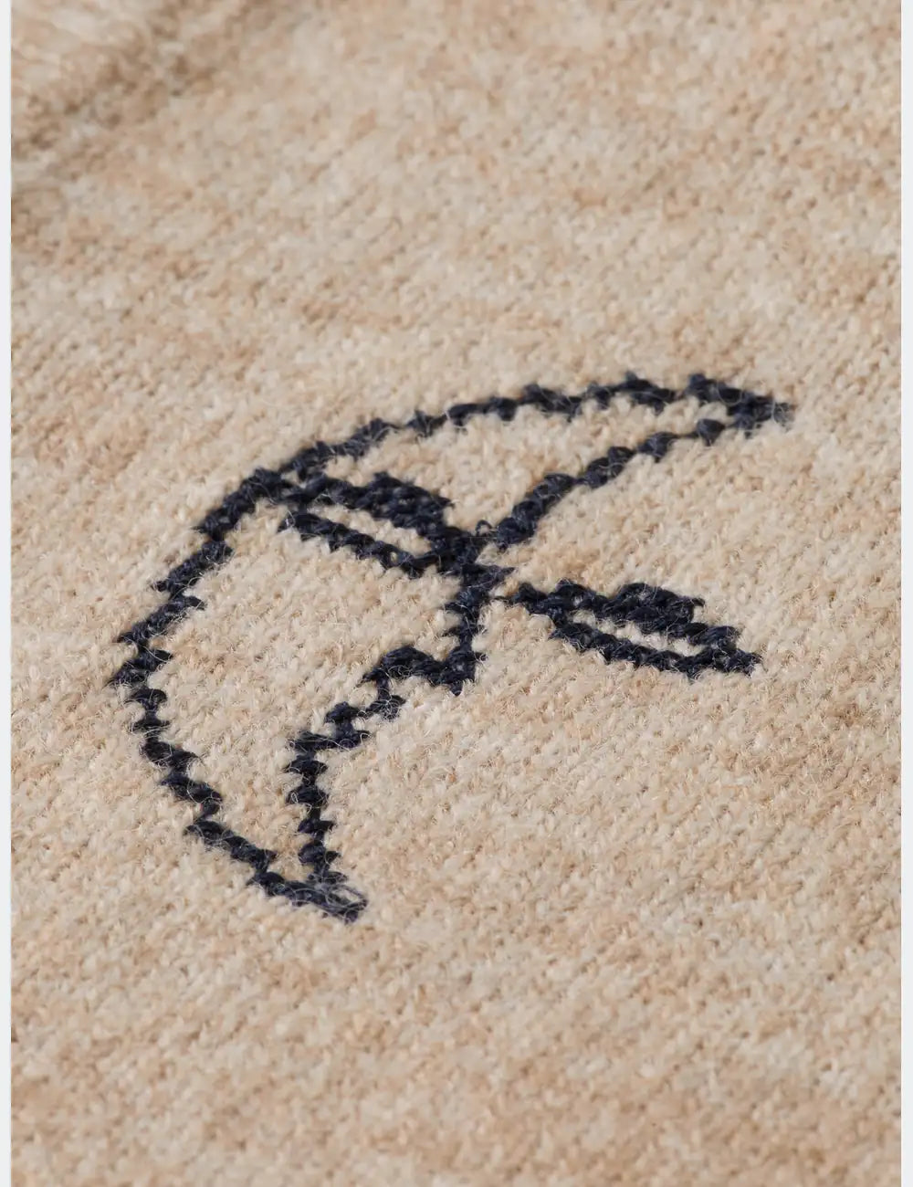 Embroidered Crew Neck Knitted Tank detail shot of fabric and craftsmanship by Scotch & Soda