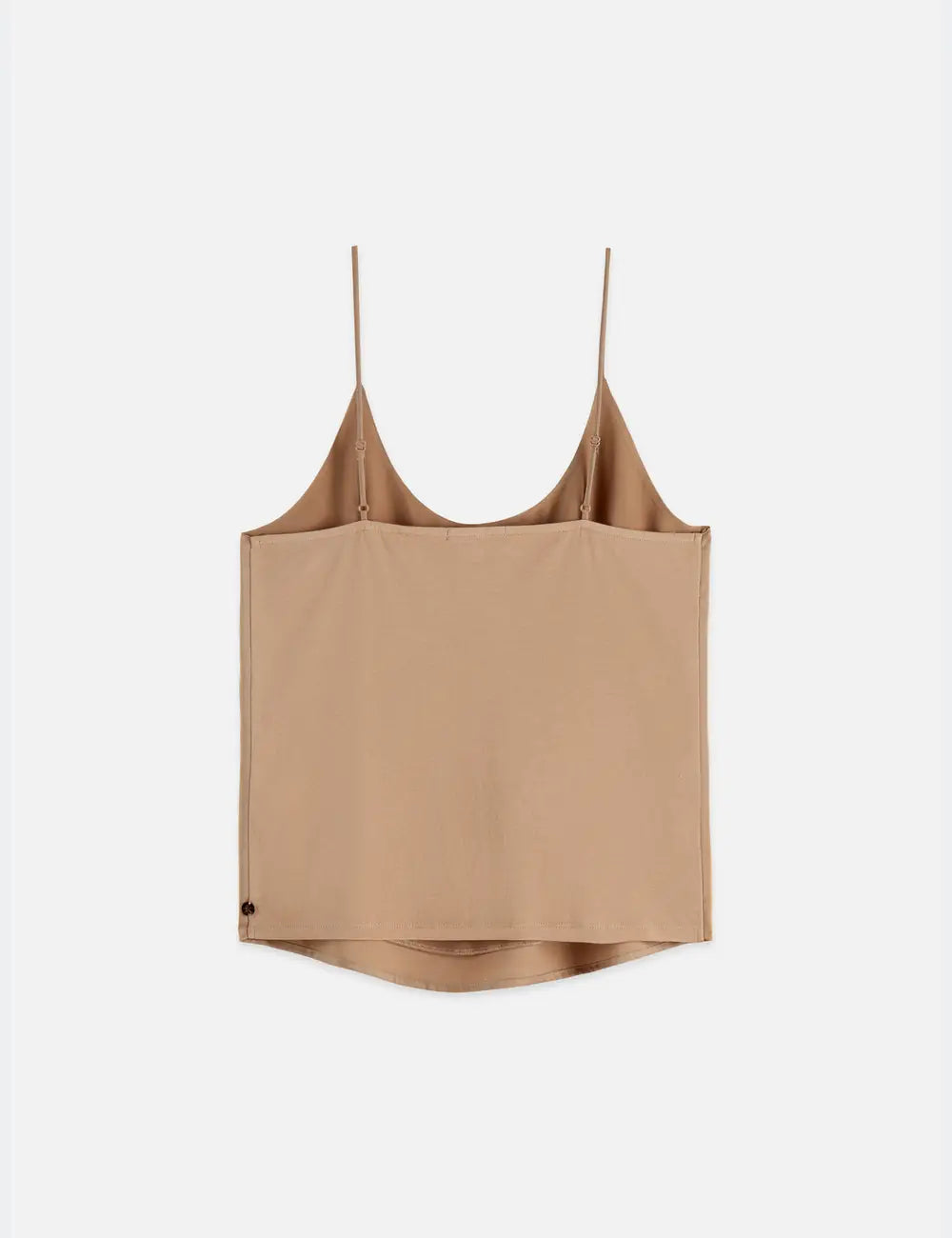 Singlet Woven Front Jersey Back Tank flat lay showing product details by Scotch & Soda