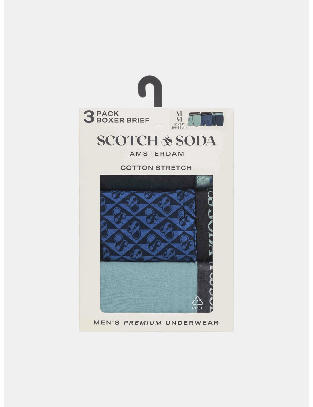 Crew Socks 3 Pack alternate angle by Scotch & Soda