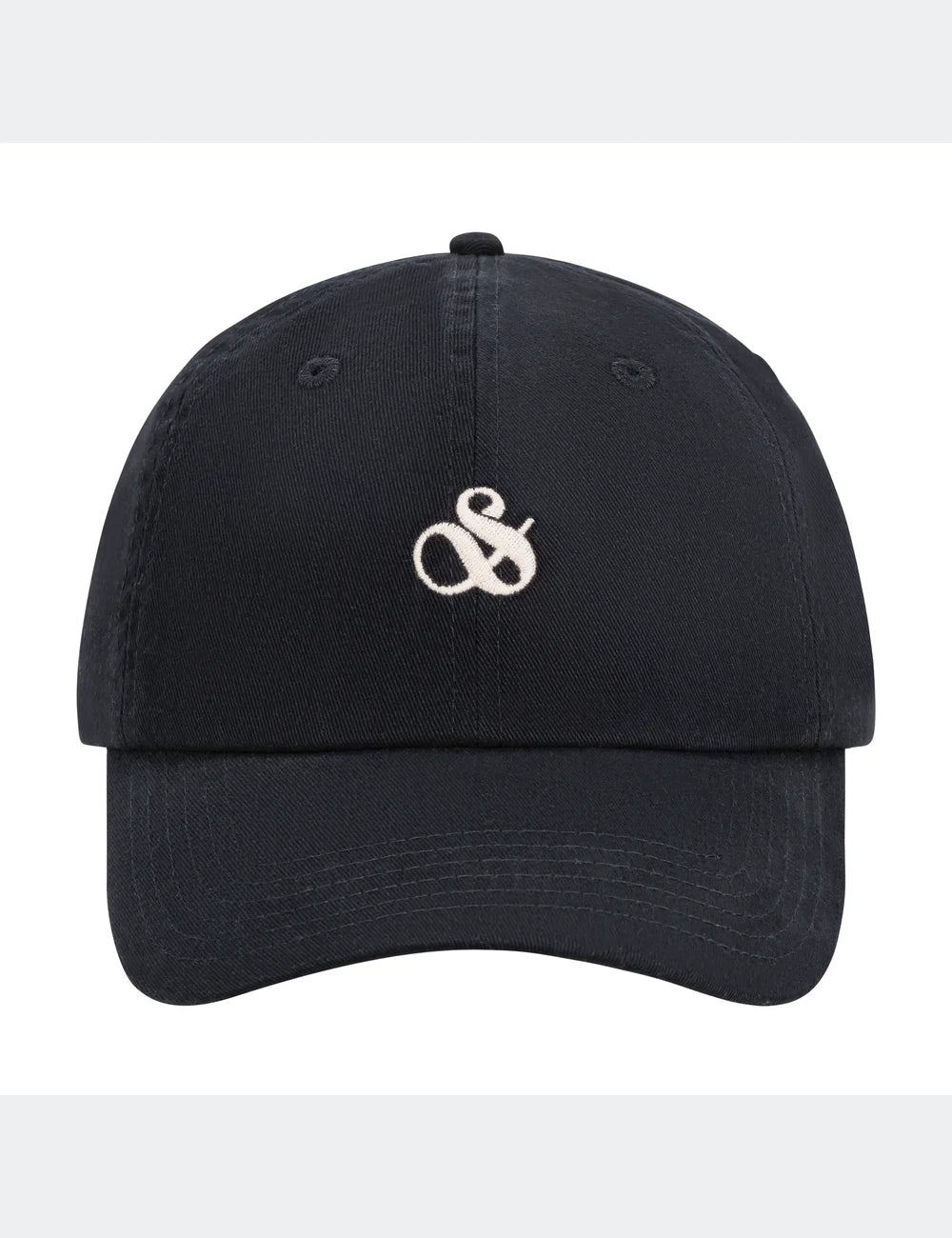 Black S&S Cotton ADJ CAP close-up on model by Scotch & Soda