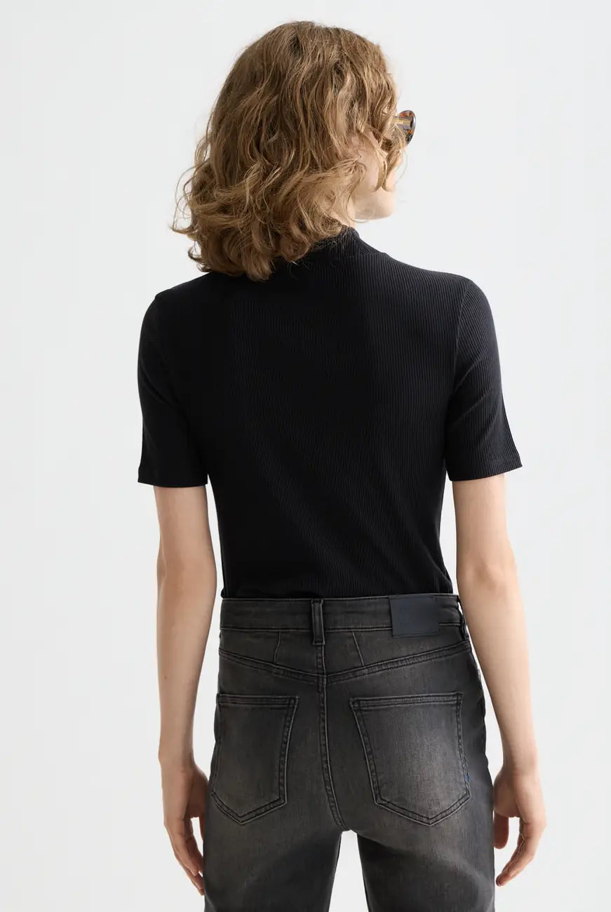 Core Mock Neck Tee detail view by Scotch & Soda