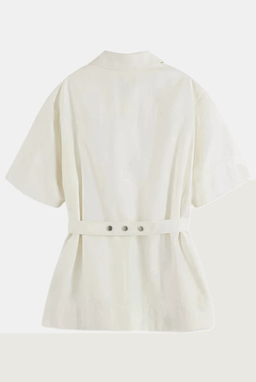 patch-pocket-short-sleeve-shirt detail view by Scotch & Soda