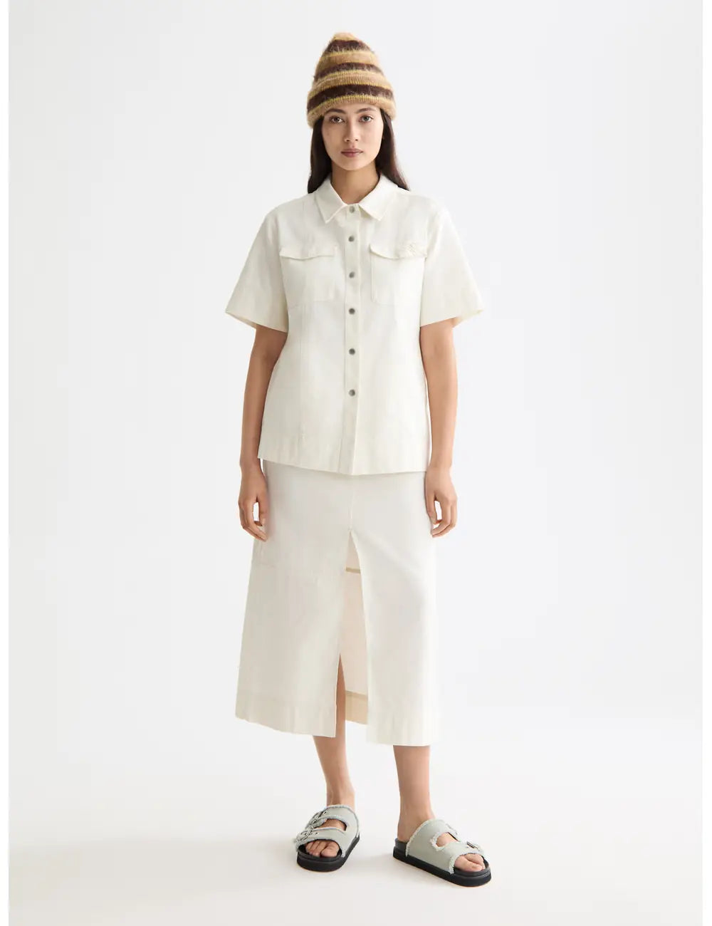 Patch Pocket Shirt full model shot showing overall fit by Scotch & Soda