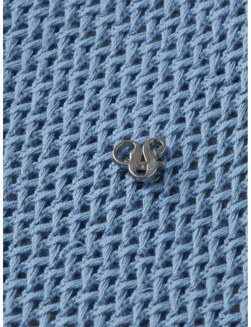 Crochet Polo Shirt detail view by Scotch & Soda