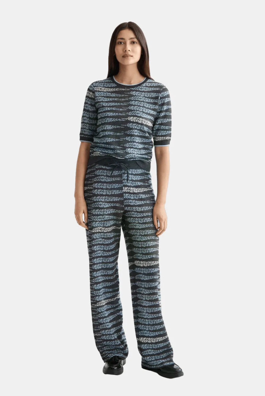 Lurex Jacquard Knitted Tee - Scotch & Soda