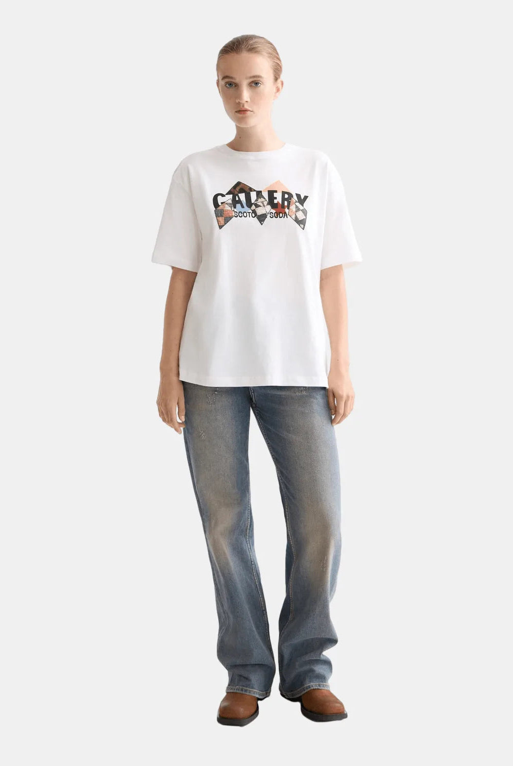 Elevated Artwork Loose Fit T-Shirt - Scotch & Soda