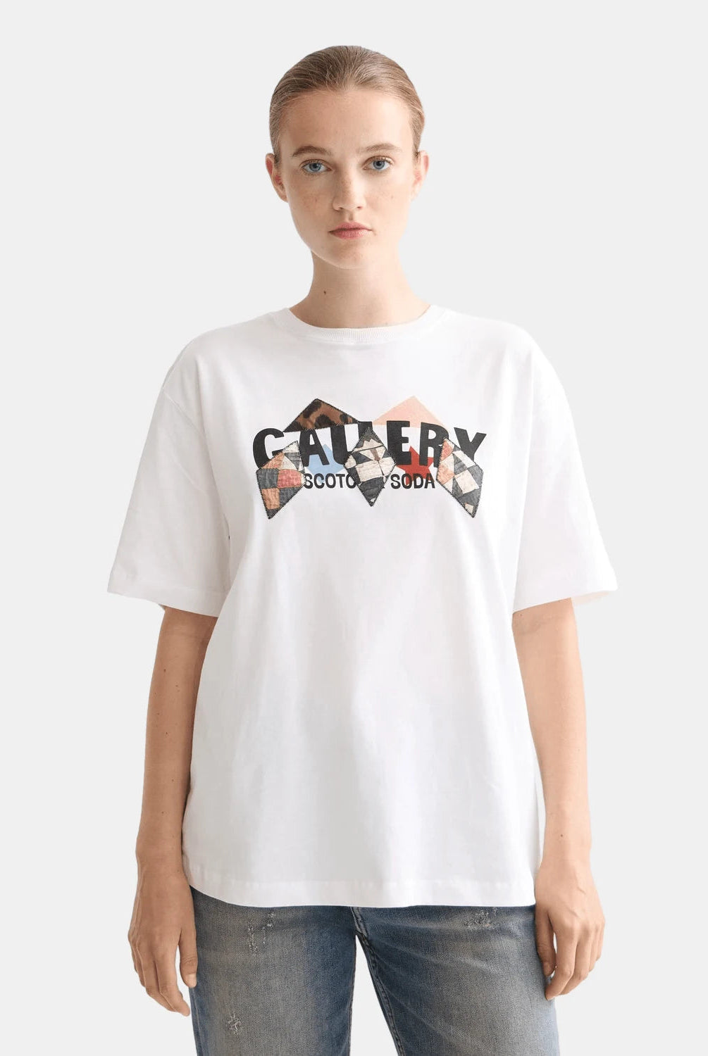 Elevated Artwork Loose Fit T Shirt Image 4 - Scotch & Soda