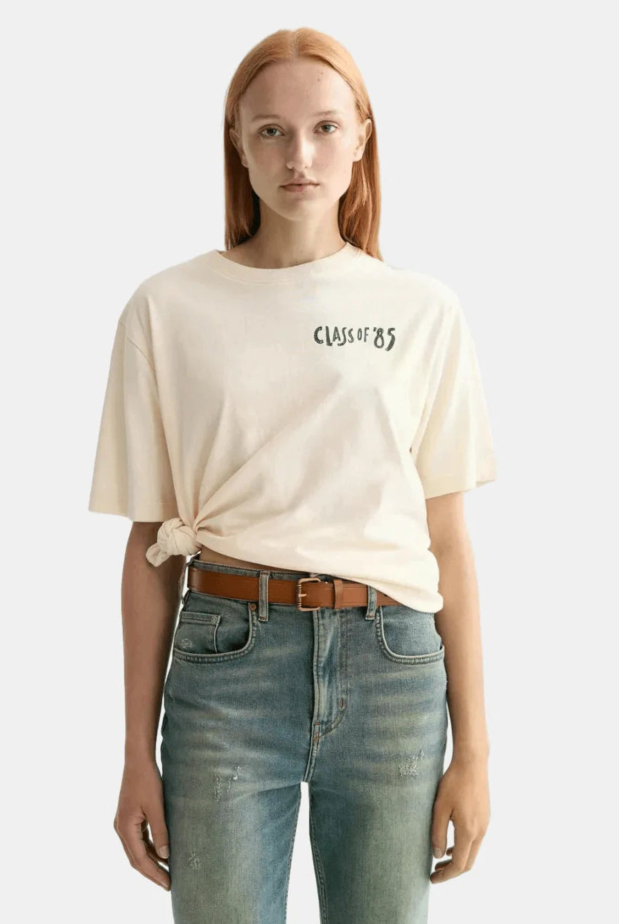 washed-artwork-loose-fit-t-shirt side view by Scotch & Soda