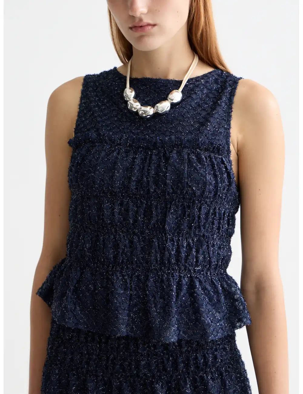 Smocked Tank Peacoat detail view by Scotch & Soda