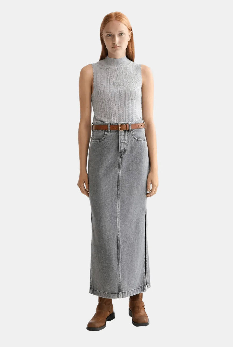 Metallic Pointelle Knitted Tank - Scotch & Soda