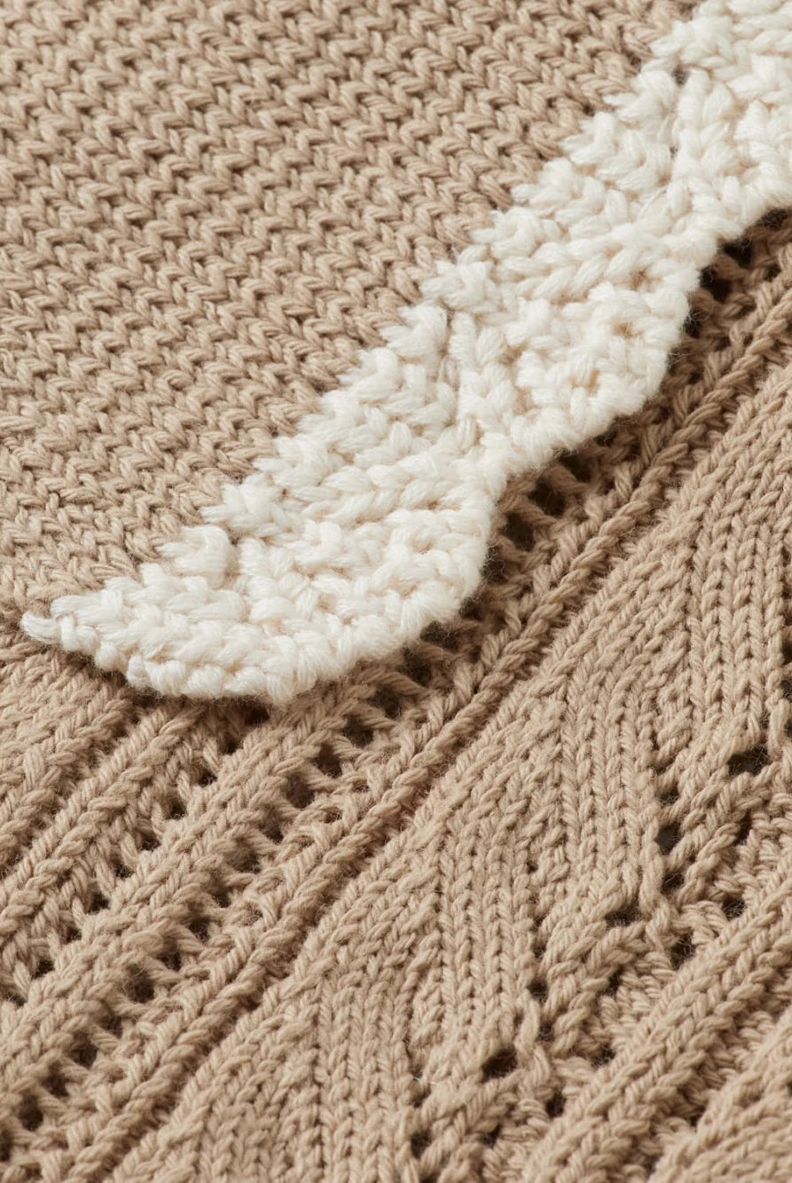 pointelle-collared-knitted-polo-1 detail shot by Scotch & Soda