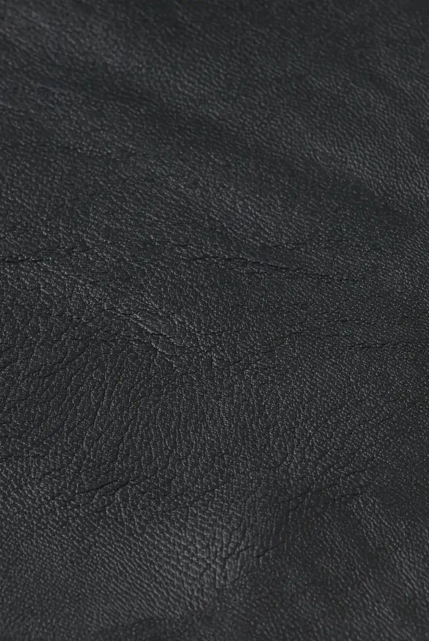 Faux Leather A-line Sleeve Shirt detail shot of fabric and craftsmanship by Scotch & Soda