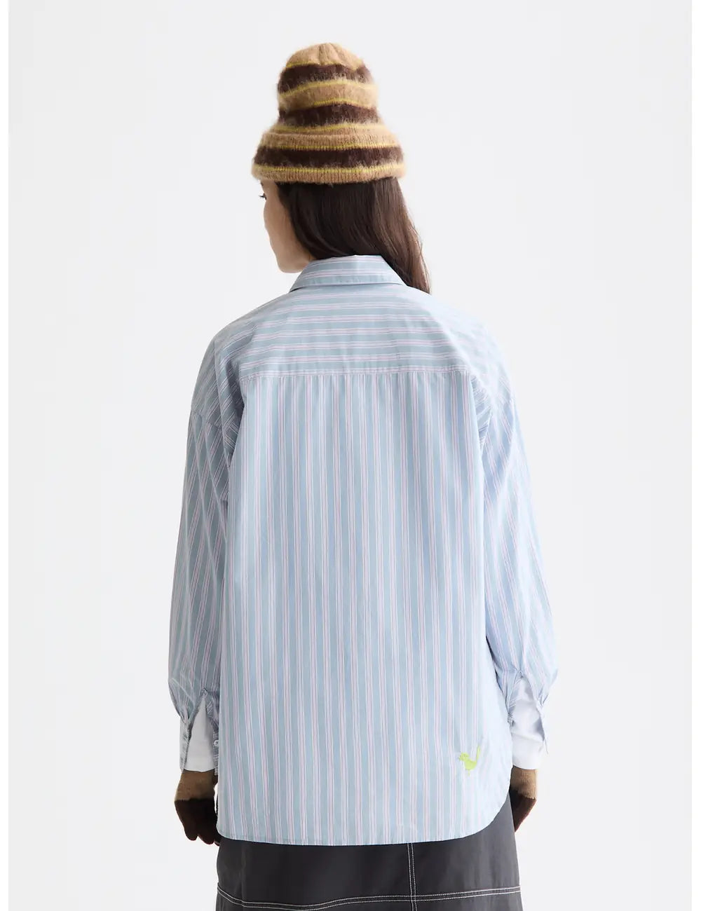 Embroidered Shirt Ocean flat lay back view by Scotch & Soda