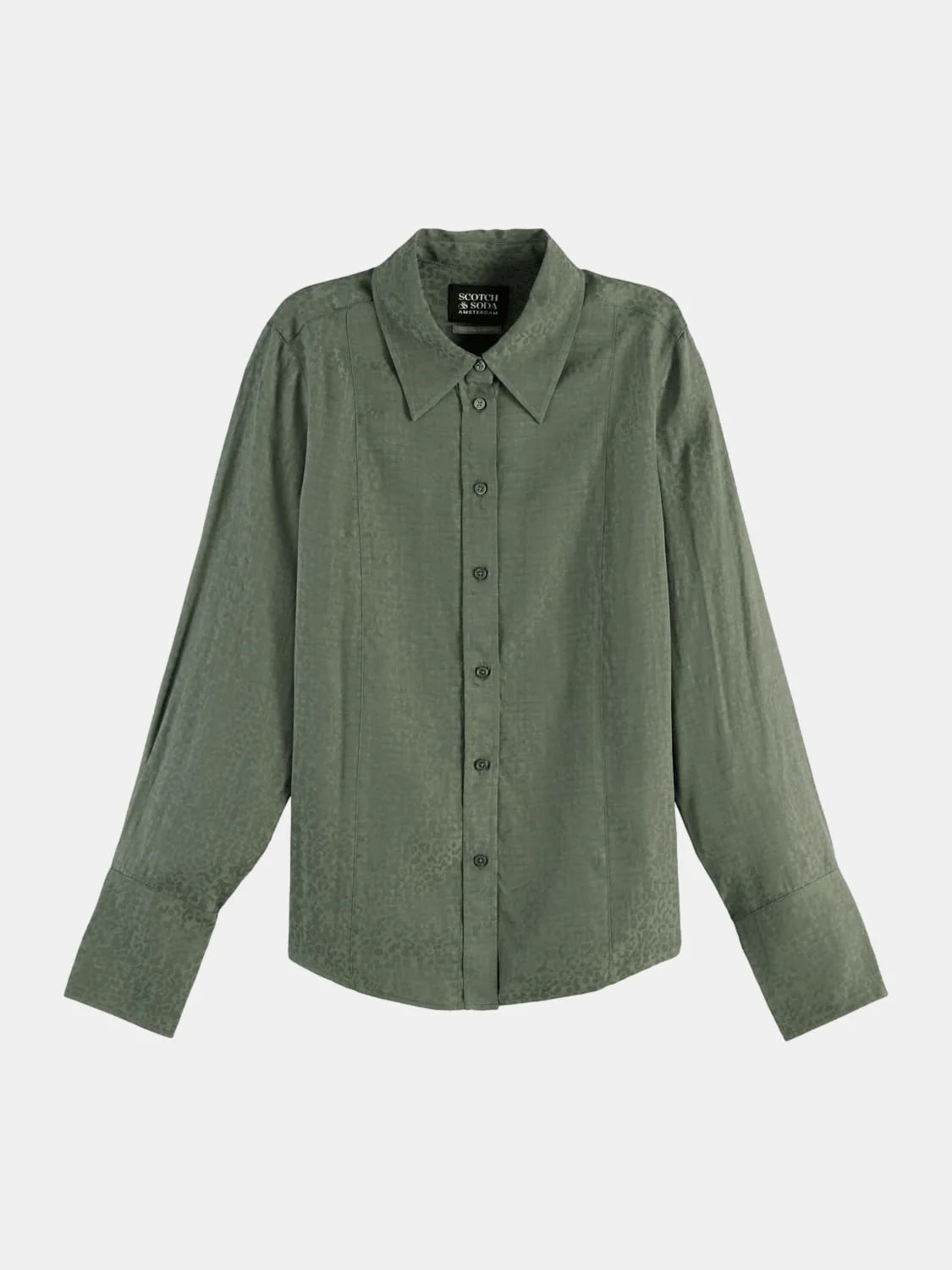 Regular Fit Jacquard Shirt Image 5 - Scotch & Soda