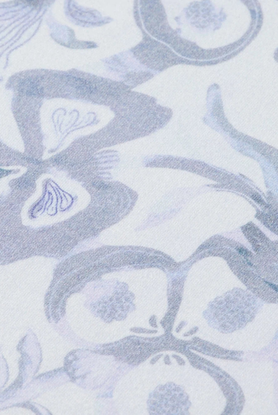 all-over-printed-mock-neck-long-sleeve-t-shirt detail shot by Scotch & Soda