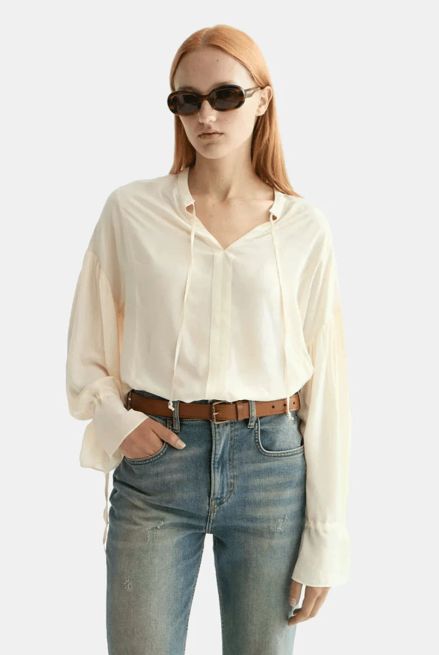 easy-top-with-draw-string-cuffs side view by Scotch & Soda