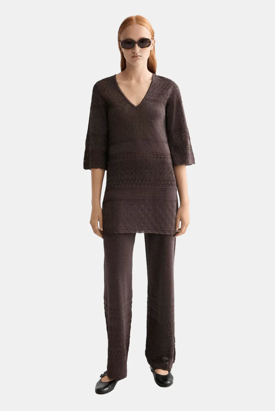 Metallic Pointelle Pullover - Scotch & Soda