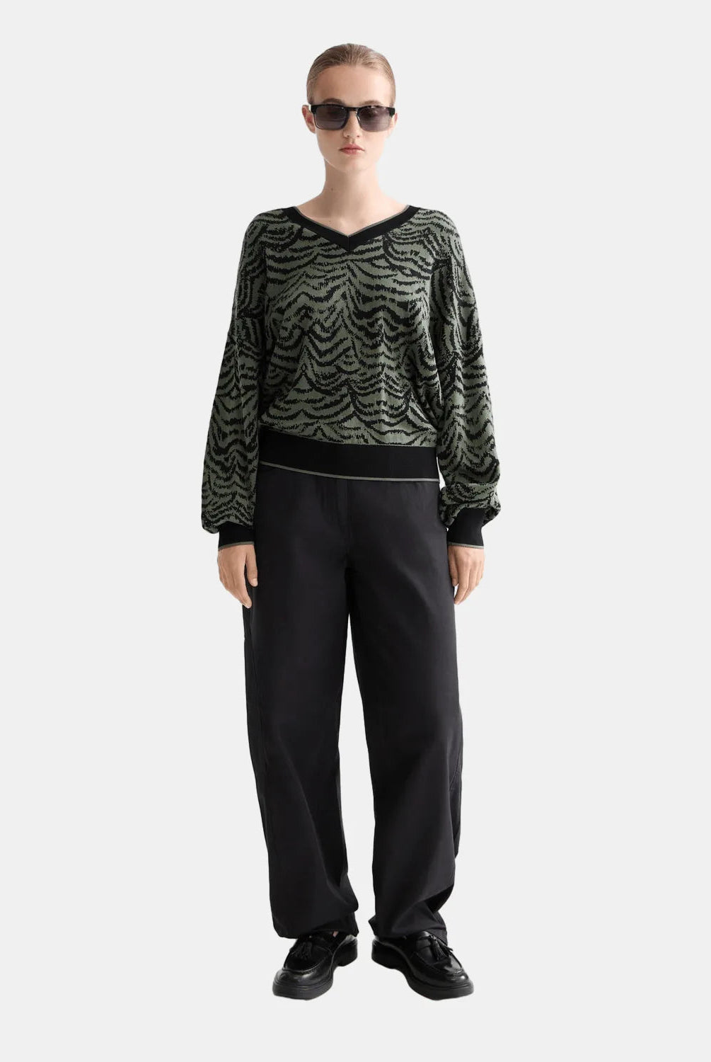 Jacquard V-Neck Pullover - Scotch & Soda