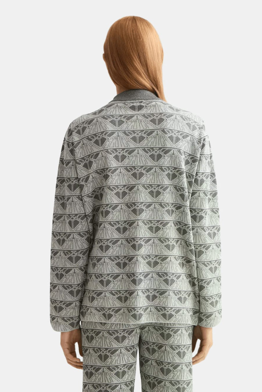 jacquard-knitted-jacket detail shot by Scotch & Soda