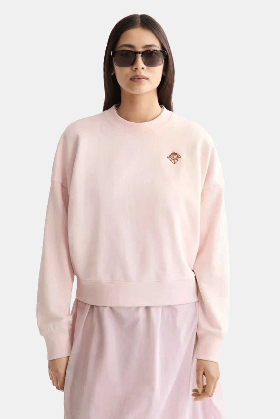embroidered-logo-relaxed-fit-sweatshirt-1 side view by Scotch & Soda