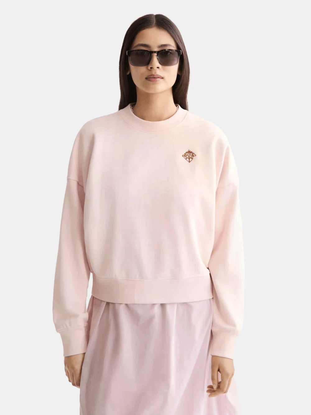 embroidered-logo-relaxed-fit-sweatshirt-1 side view by Scotch & Soda