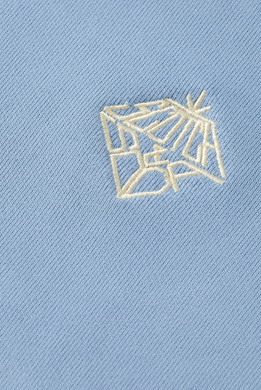 embroidered-logo-relaxed-fit-sweatshirt detail view by Scotch & Soda