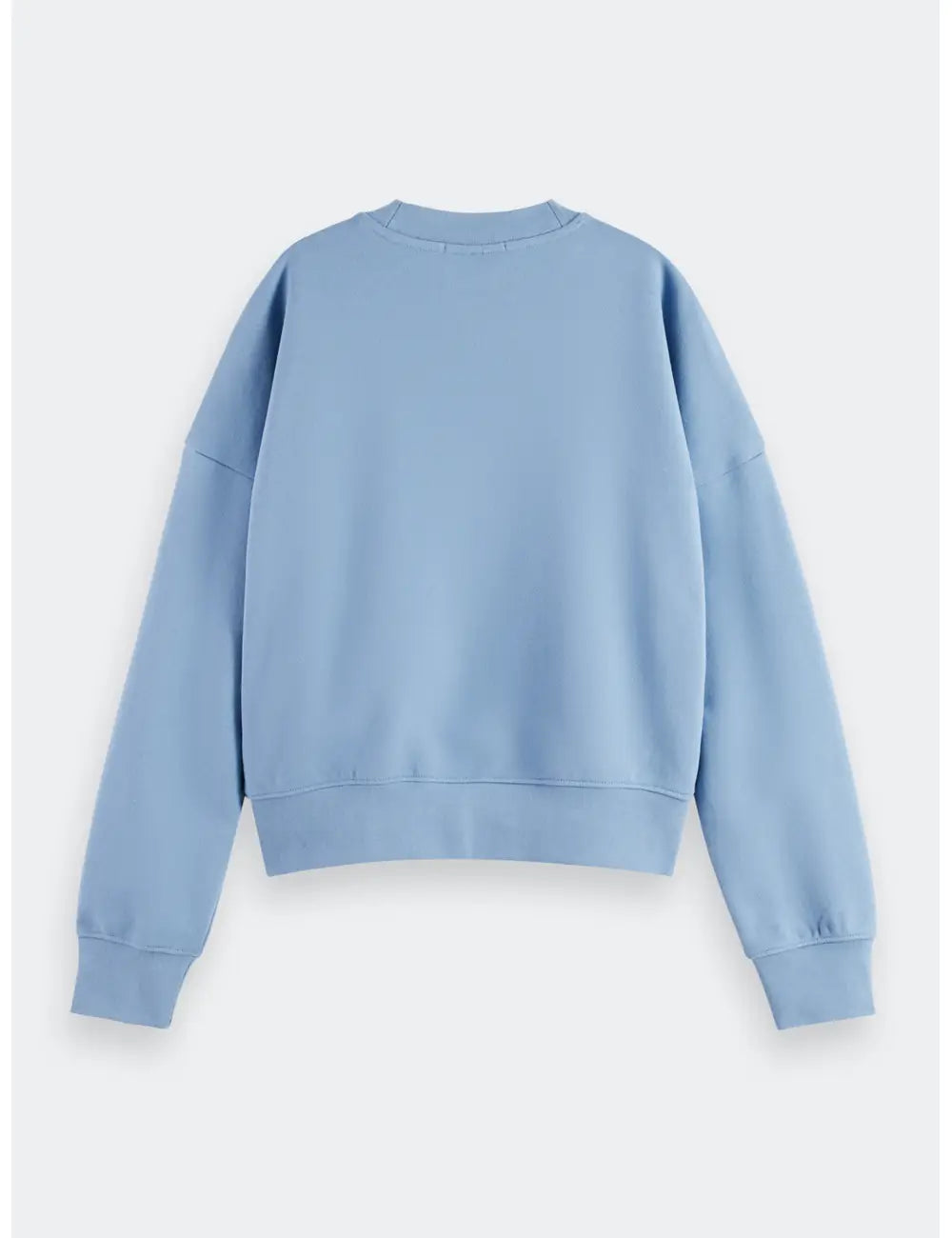 Logo Relaxed Sweatshirt flat lay back view by Scotch & Soda