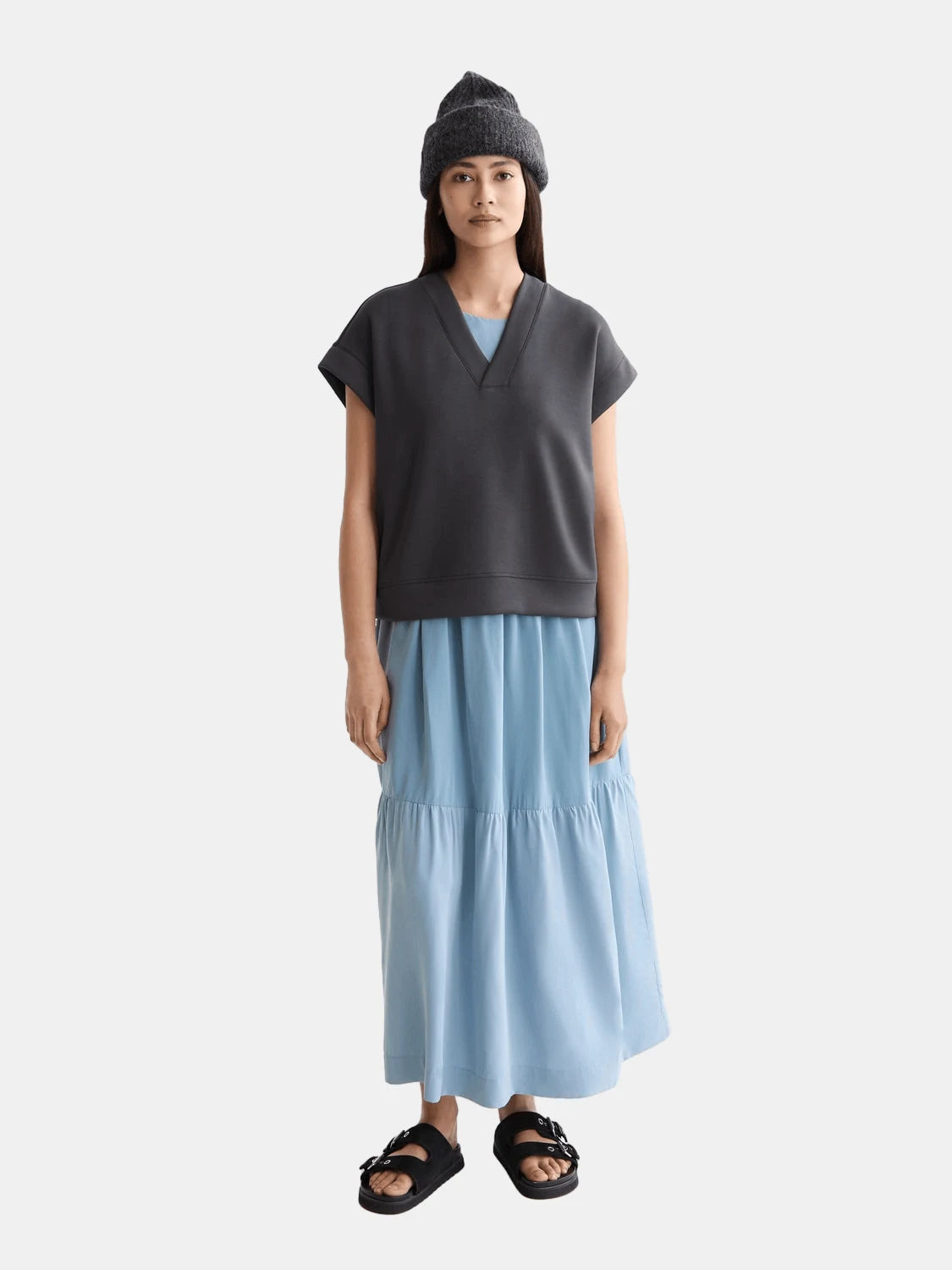 V-Neck Sleeveless Modal Sweatshirt - Scotch & Soda