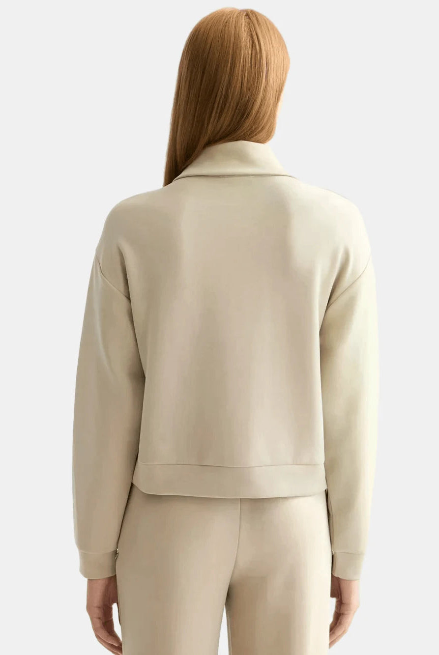 Tencel Utility Sweatshirt detail shot showing fabric and craftsmanship by Scotch & Soda