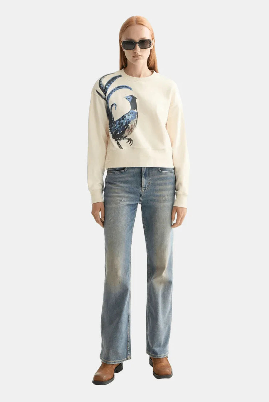 Washed Artwork Loose Fit Sweater - Scotch & Soda