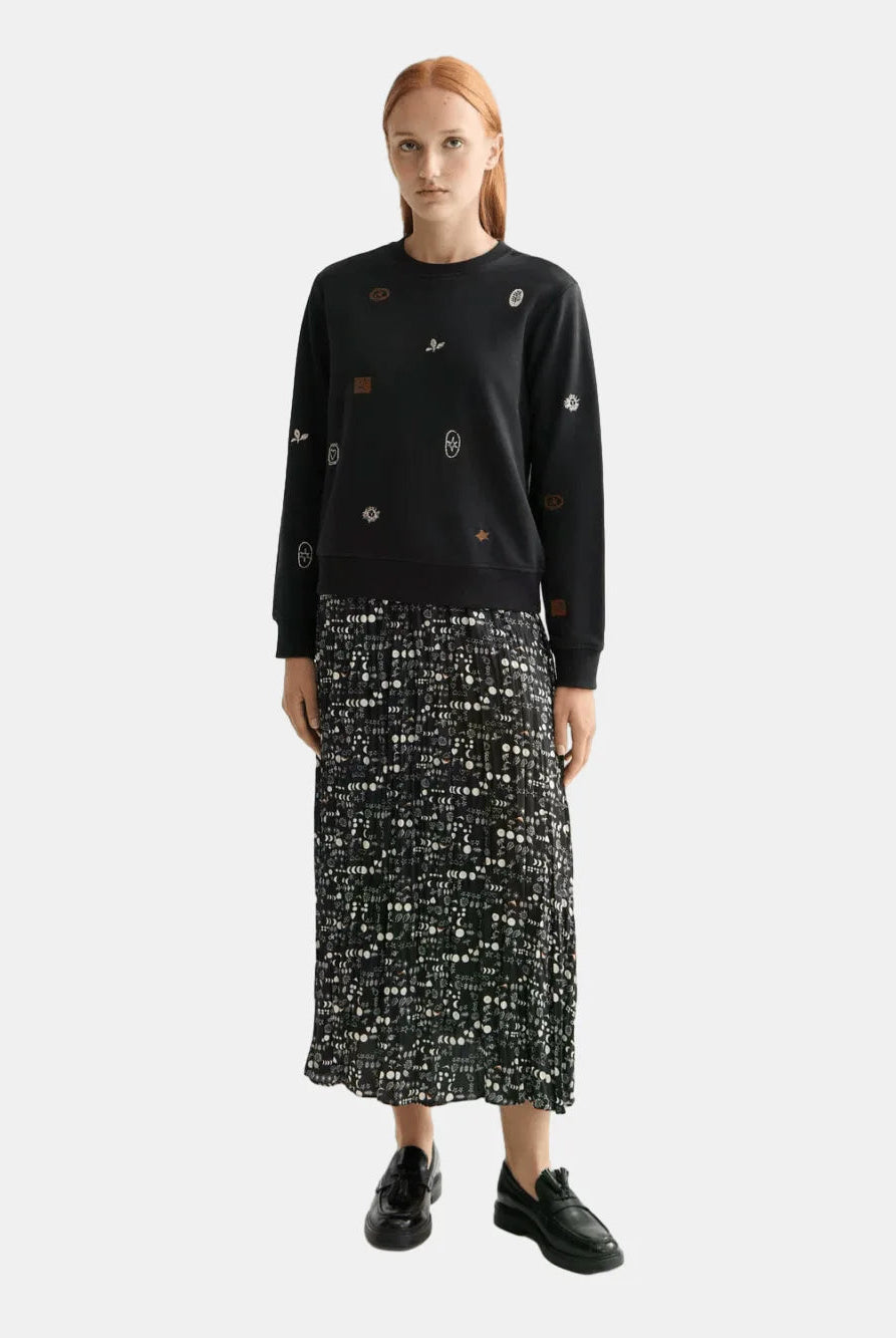 Mini Embroidery Regular Fit Sweatshirt - Scotch & Soda