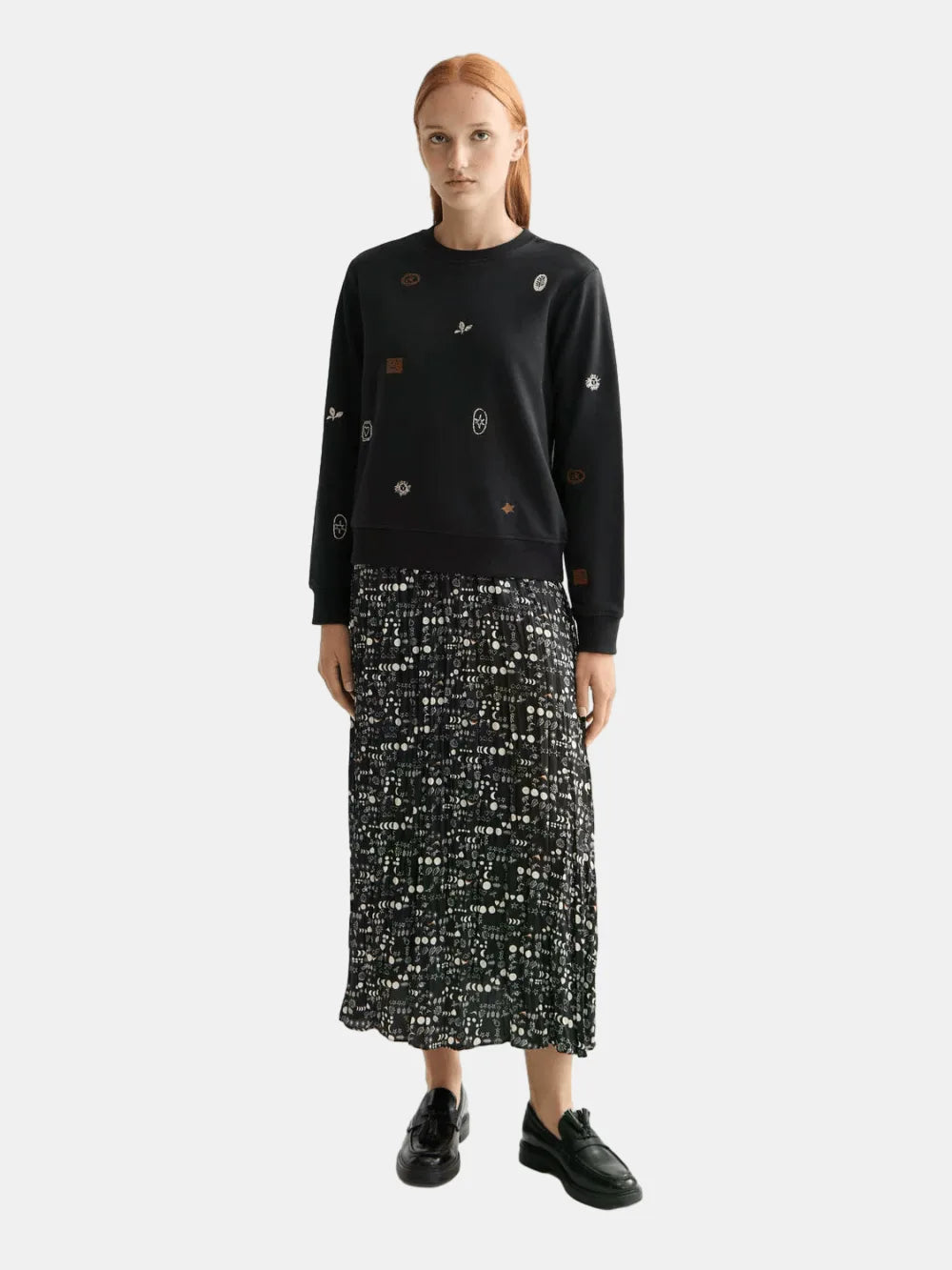 Mini Embroidery Regular Fit Sweatshirt - Scotch & Soda