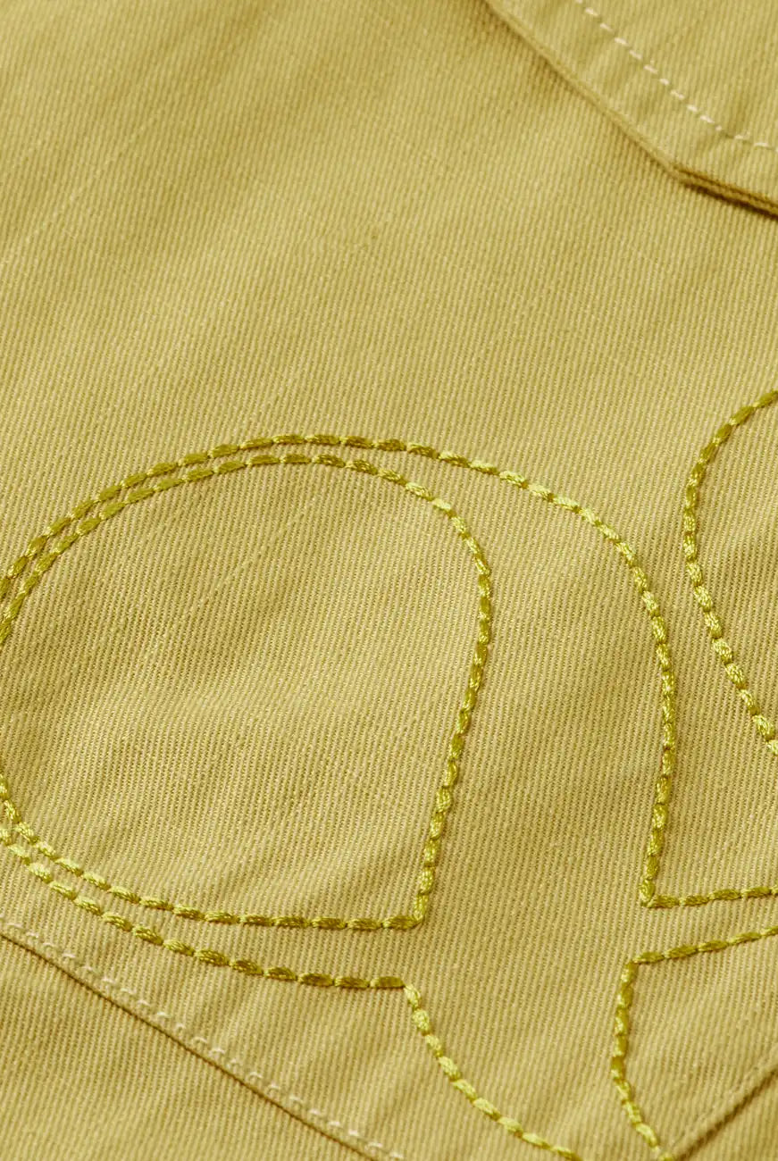 Utility Gilet Golden Green detail view by Scotch & Soda