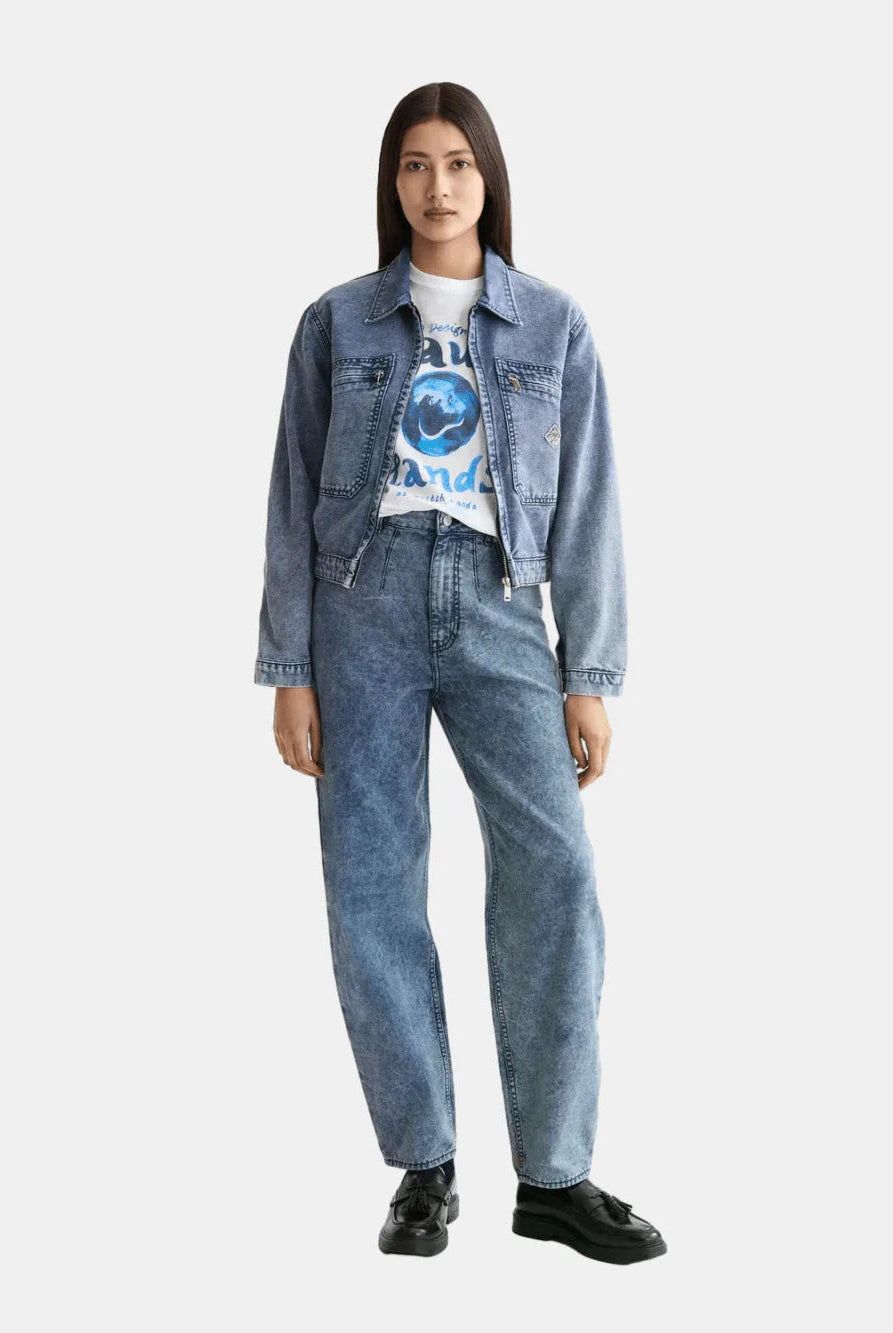 Mountain Dyed Denim Canvas Workwear Jacket - Scotch & Soda