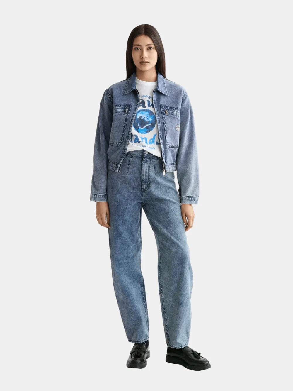 Mountain Dyed Denim Canvas Workwear Jacket - Scotch & Soda