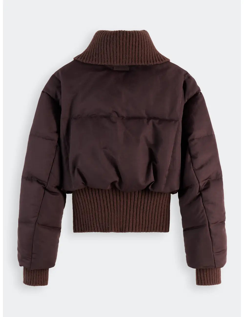 Aviator Collar Puffer flat lay back view by Scotch & Soda